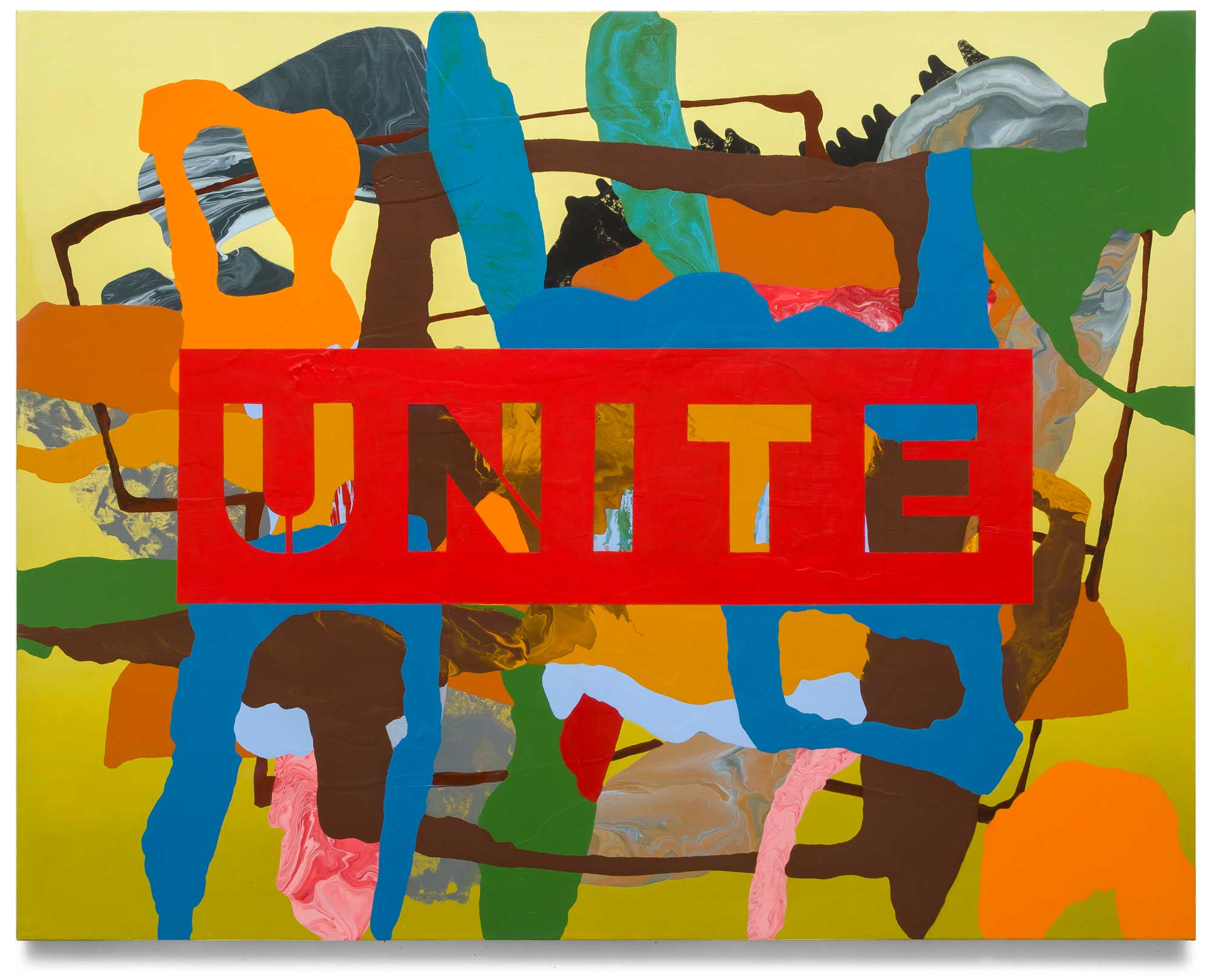 Unite, oil on canvas 111.76 cm x 142.24 cm.